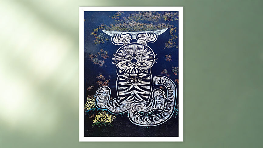 A Day Full of Abundance Framed Canvas Print by Meekyung Shin